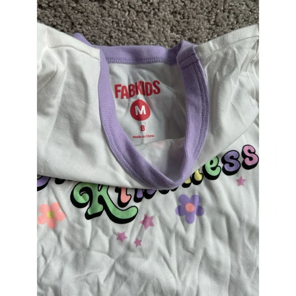 Fashion Girls Choose Kindness Top & Leggings Set Size 7-8Y Cotton